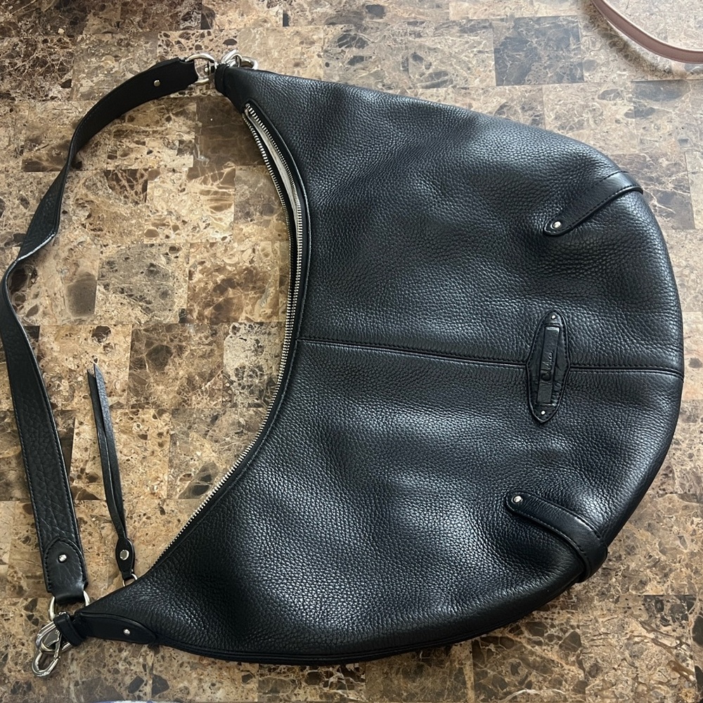 Cole Haan Black Leather Boho bag